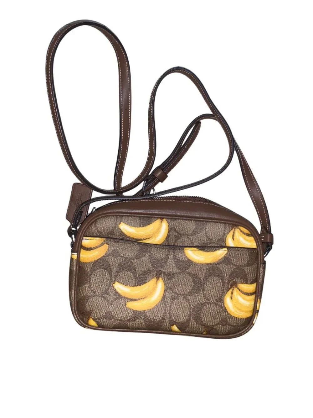 COACH Mini Jamie Camera Bag - Signature Canvas - Bananas - PreLoved - Like New